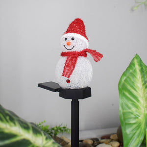 Lampe solaire bonhomme de neige super mignonne