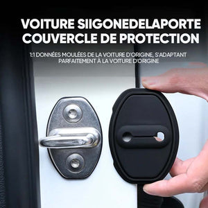 Couvercle de protection en silicone pour loquet de porte de voiture (4Pièces)