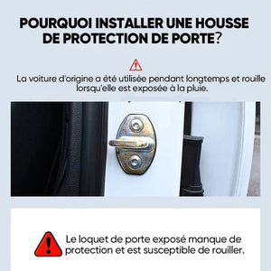 Couvercle de protection en silicone pour loquet de porte de voiture (4Pièces)