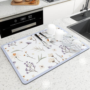 Tapis de Séchage de Cuisine Polyvalent