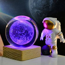 Charger l&#39;image dans la galerie, Lampe de veilleuse boule de cristal 3D Galaxy