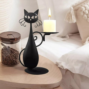 Bougeoir Chat Noir