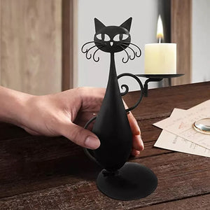 Bougeoir Chat Noir