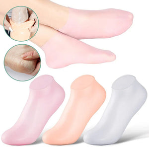 Chaussettes en silicone pour femmes pour spa et pédicure