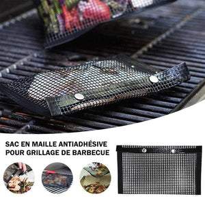 Sac en Maille Antiadhésif pour Grillage de Barbecue