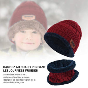 Ciaovie™ Ensemble Hiver Bonnet avec Écharpe en Tricot - ciaovie