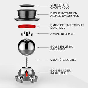 Mignon Support de Téléphone Magnétique Rotatif à 360° - ciaovie