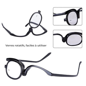 Lunettes de maquillage transparentes