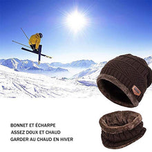 Charger l&#39;image dans la galerie, Ciaovie™ Ensemble Hiver Bonnet avec Écharpe en Tricot - ciaovie