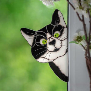 Décor de Chat Drôle pour Fenêtres